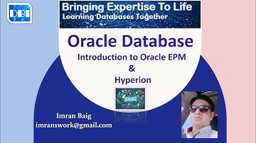 DBI - Introduction to Oracle EPM & Hyperion (By CVK Tech)