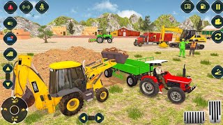 Farm Construction Simulator 3D - JCB Excavator Driving Game - Android Gameplay screenshot 3
