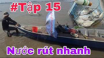 Nước lũ rút nhanh, ghề bắt cá mùa nước lũ sắp khép qua rồi, giờ đi giăng phải kéo xuồng
