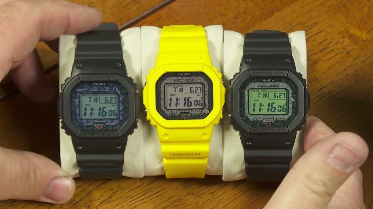 All THREE Charles Darwin/Galapagos G-Shock Squares! Featuring the