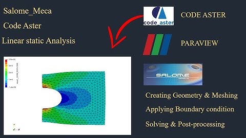 Salome meca tutorials for beginners -08|Plate with hole stress analysis using code aster