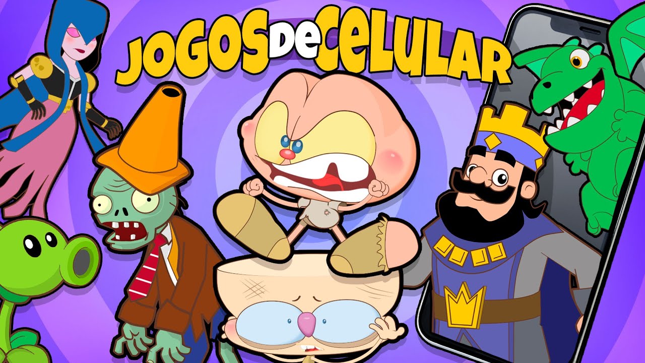 Mongo e Drongo em 3 jogos de estratégia para celular. Clash Royale + Plantas vs Zumb1s + Brawl Stars