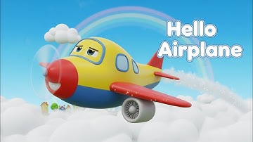 Hello Airplane | Hop Pop Nursery Rhyme  and Kids Song ✈️