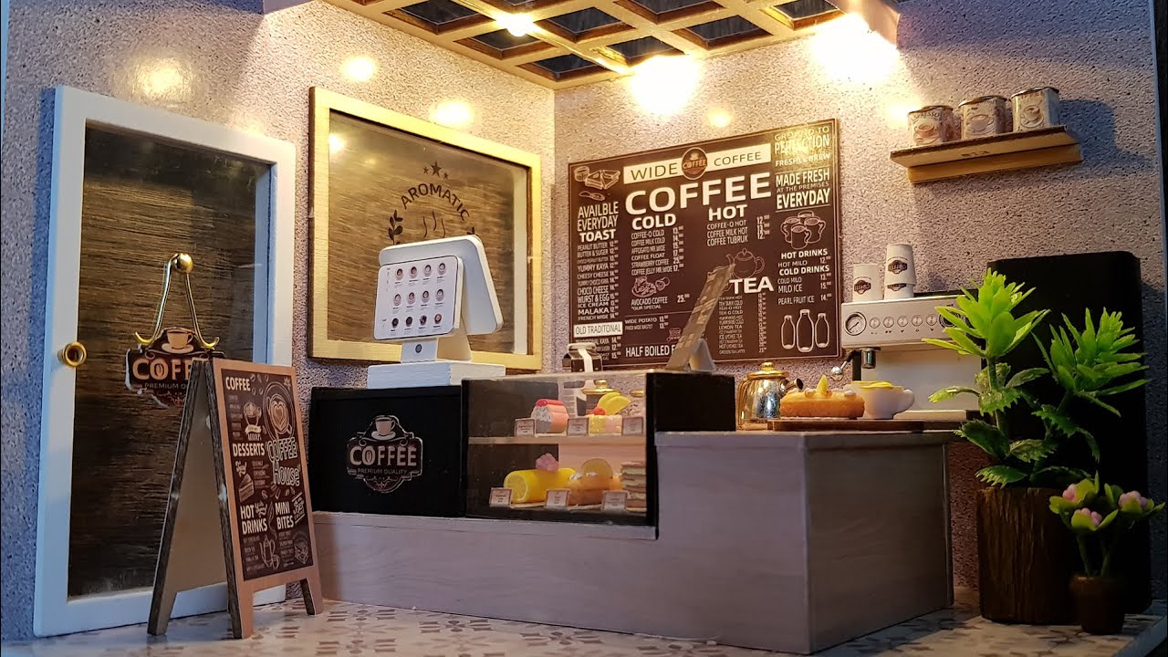 CUTEBEE 1: 24 DIY Dollhouse Kit (Leisurely coffee shop)