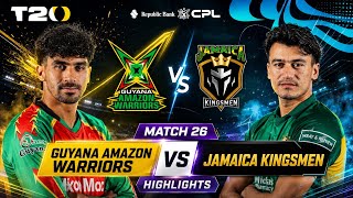 Guyana Amazon Warriors vs Jamaica Kingsmen 🔥 Match 26 Highlights | CPL 2026 screenshot 1