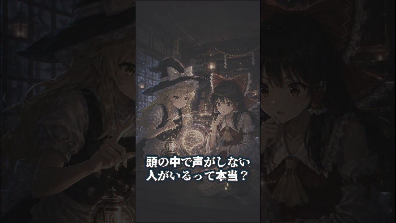 頭の中の声は聞こえる？ それとも聞こえない？【ゆっくり解説】