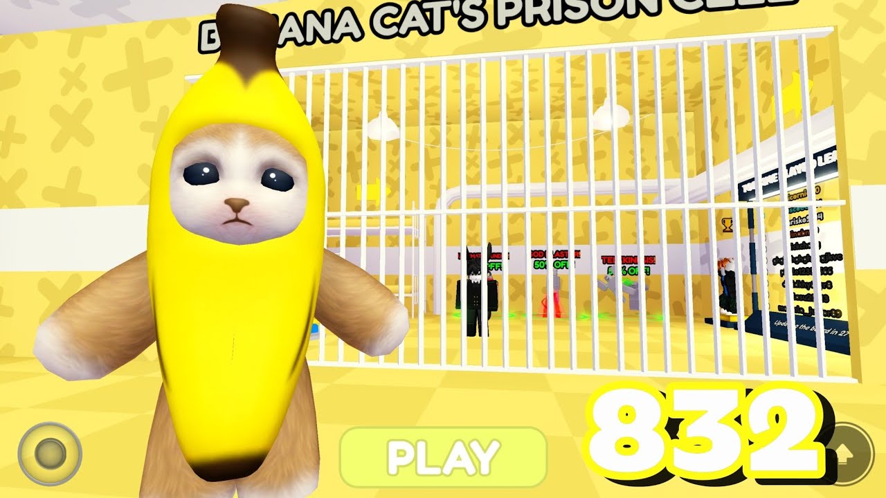 Banana Cat S Prison Run Gameplay 832 Roblox YouTube 