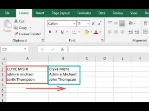 How to convert names in lower case to capitalize each name using proper function