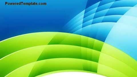 Blue and Green PowerPoint Template by PoweredTemplate.com