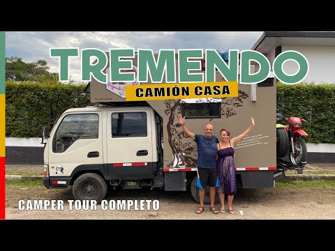 🚛🏠 Camper Van Tour Completo: ¡Convirtieron un pequeño【 CAMIÓN EN CASA RODANTE 】100% en Colombia 🇨🇴!