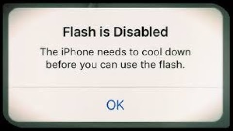 iPhone Flash Is Disabled Error Fix