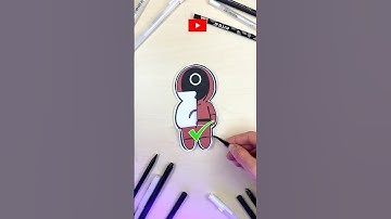 Try to Solve Paper Craft Puzzle with Creepy Pink Soldier by Squid Game #squidgame #puzzle #solving