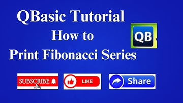 QBasic Program To Print Fibonacci Series in QBasic||QBasic Tutorials in Hindi