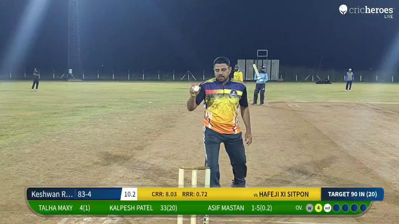 HAFEJI XI SITPON vs Keshwan Rising Star live cricket match | Night Bori T 20 Turnament 7+4 live - Sp