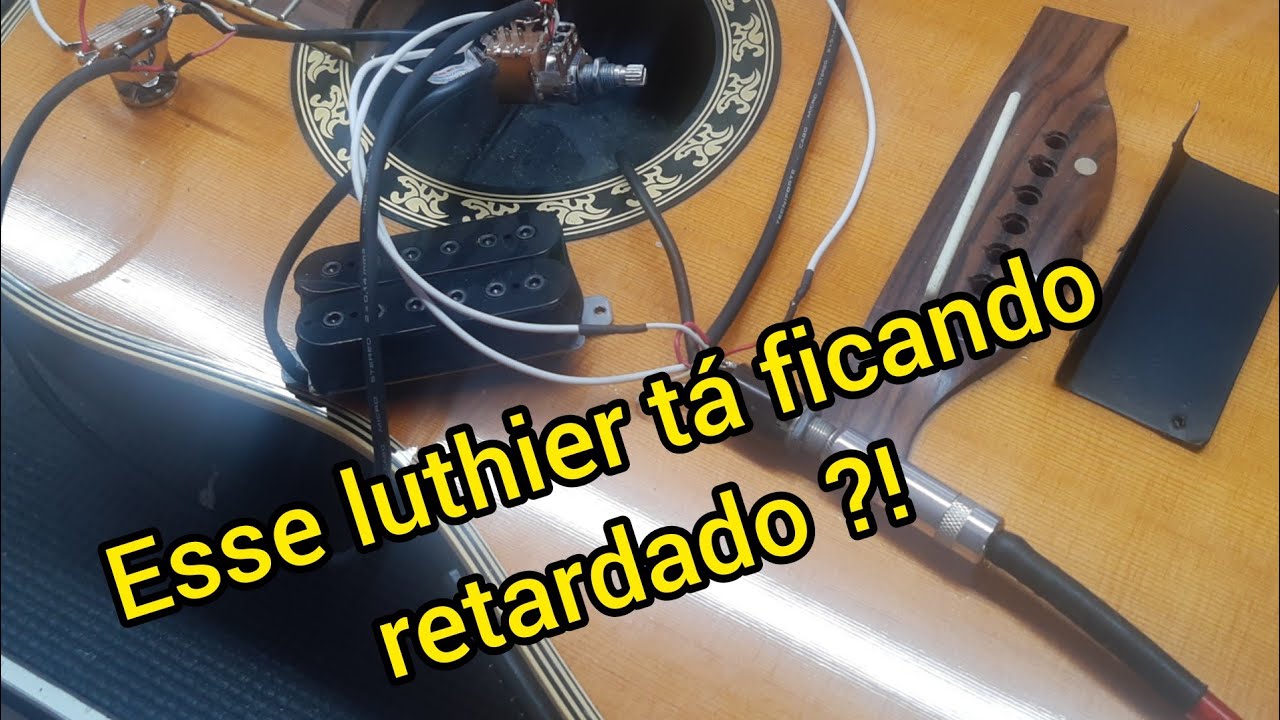 Captador de guitarra em violão!?!🤔