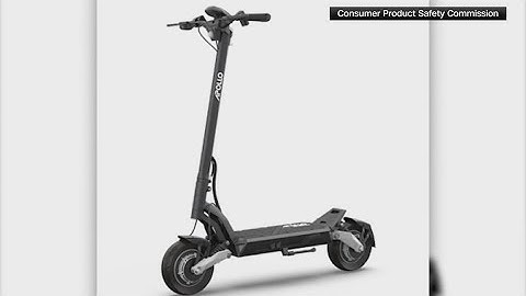 Apollo recalls electric scooters due to fall, injury hazards