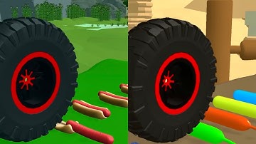 Wheel Smash!! Very satisfying and relaxing video!