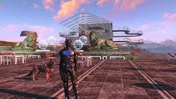 FALLOUT 4 MEGA BASE BUILD WITH MODS SPECTACLE ISLAND