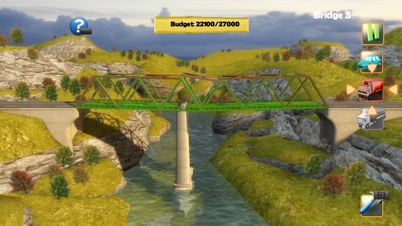 Bridge Constructor | 50 Minutes of Gameplay | PS4
