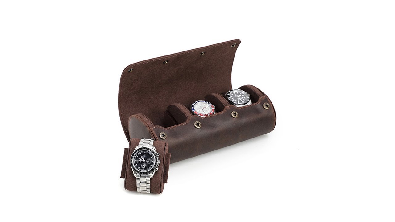 3 Watch Case - Taiga Leather