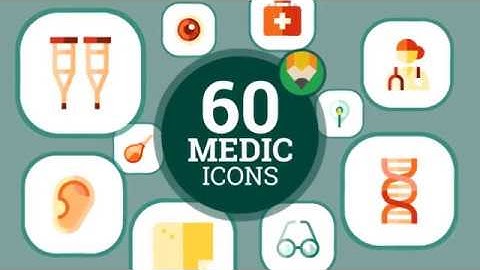 Medicine Medical Hospital Healthcare Animation Flat Icons - After Effects Template