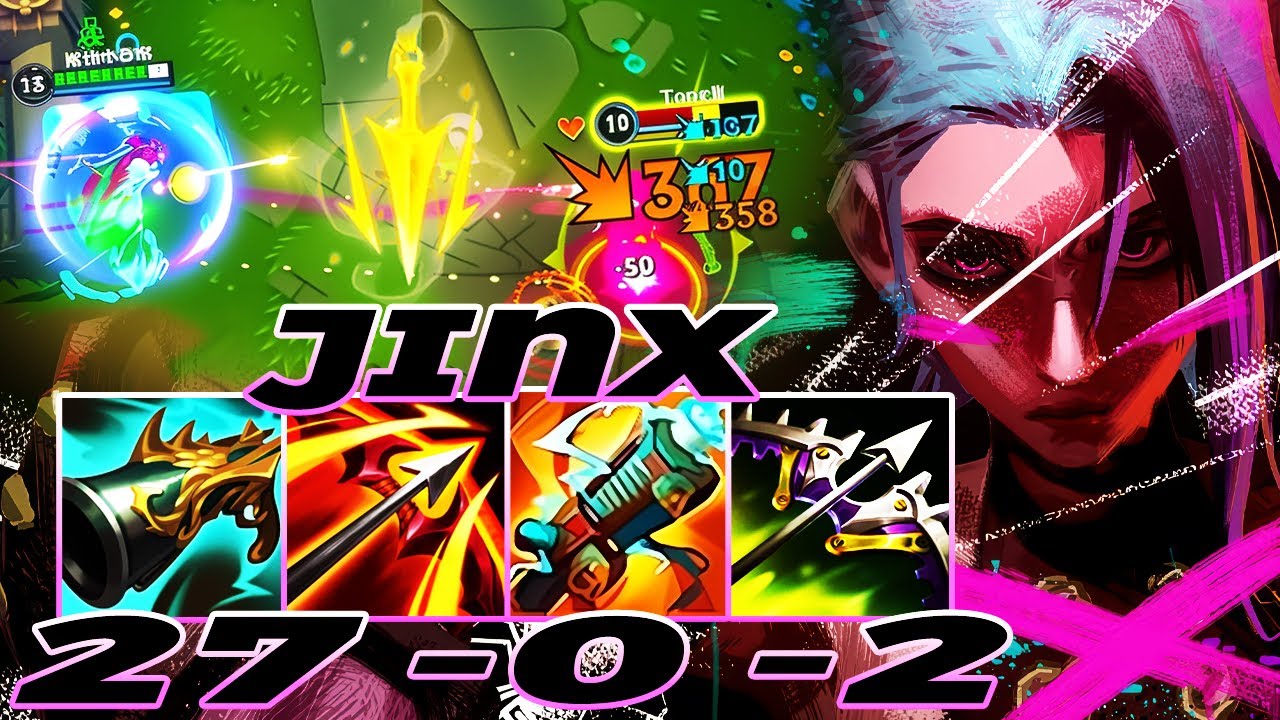 New Patch 6.3 - WILD RIFT JINX ADC GAMEPLAY | 27 -0 -2 MVP | JINX BUILD ...