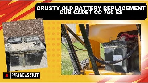 Crusty Old Battery Change in a Cub Cadet CC 760 ES - Easy DIY Replacement!