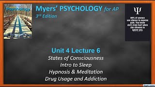 AP-DC Psych Unit 4 Lec 6 "States of Consciousness and Drugs" (J Porter - CWHS - Updated July 2021)
