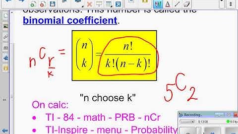 AP Stats - 6.3A - Binomial Settings and Binomial Random Variables