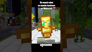 SU MAMÁ SALVO SU MUNDO HARDCORE de MINECRAFT #shorts #minecraft #tiktok