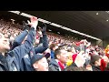 Kop just after salah goal v Chelsea