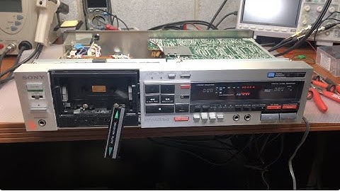 Another Sony TC-FX707R Detailed repair process with Azimuth and Tape path adjustment   4K