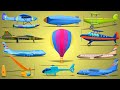 Airplane Series | Street Vehicles | Videos for Kids