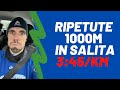 Ripetute "alternative" sui 1000m causa pista ghiacciata - su per la collina - allenamento 14/12/22