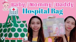 What's in my Hospital Bag 2020?/StorageBox l Baby, Mommy and Daddy Essentials