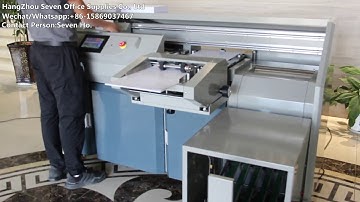 Book Cover Auto Feeding Glue Binding Machine with Book Collection