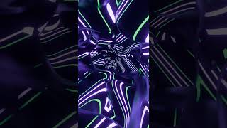 #Abstract Background Video 4K Vj Loop Neon Green Purple Metallic Tunnel Calm Screensaver Visual Asmr