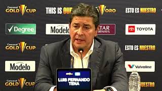 Conferencia de prensa de Luis Fernando Tena tras clasificar a Guatemala a cuartos de Copa Oro