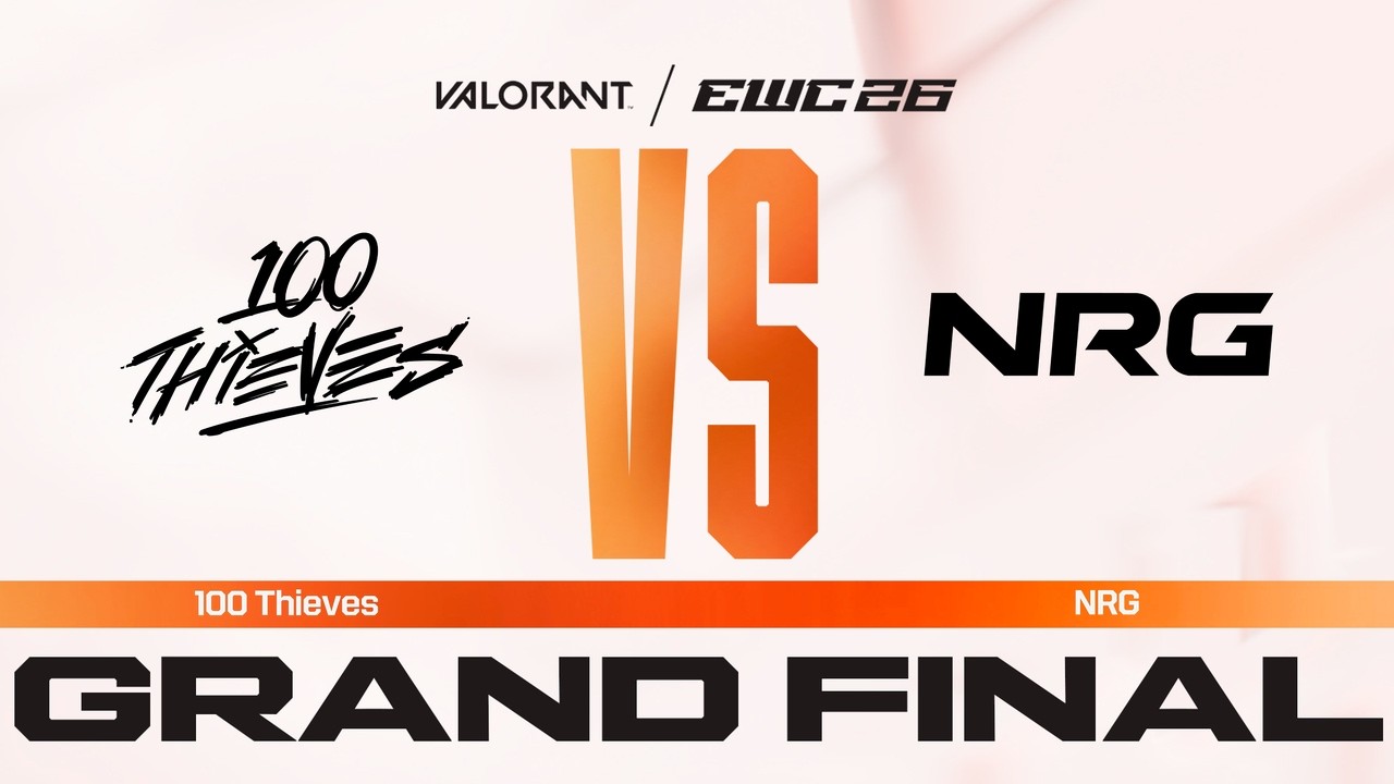 Trận chung kết Valorant EWC 2026 giữa 100 Thieves và NRG tại Paris Expo Porte de Versailles