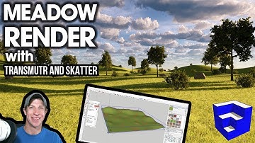 Making a Meadow in SketchUp with TRANSMUTR, SKATTER, and ENSCAPE GRASS
