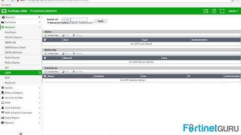 How To Configure Basic OSPF On A FortiGate 5 4 1