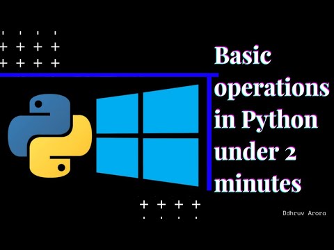 5 basic Mathematical operations in Python under 2 minutes