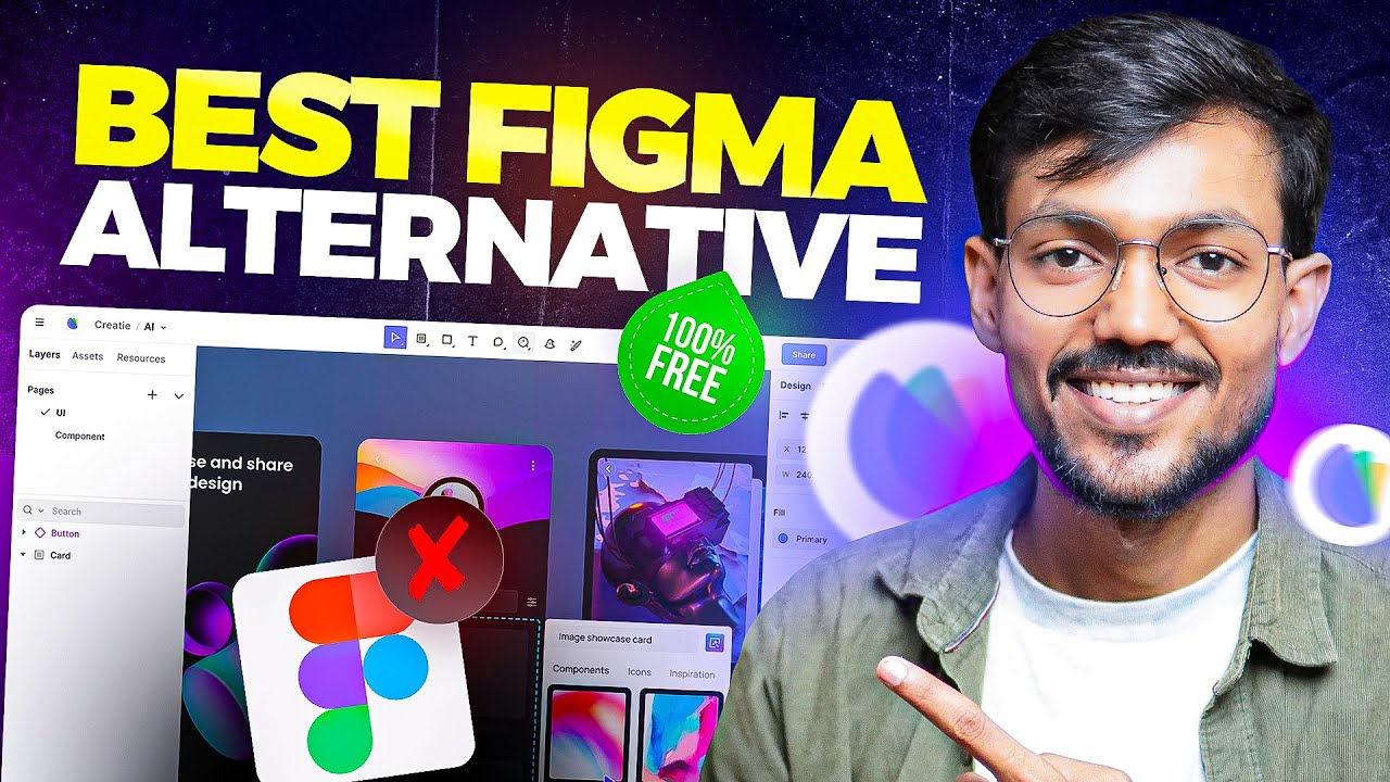 Best Figma Alternative | AI Design Tool | UI UX Design - YouTube