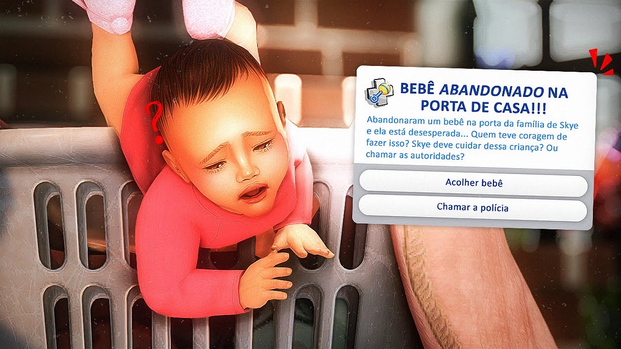 ABANDONARAM um BEBÊ na PORTA da minha casa no The Sims 4 — Desafio Mãe Solteira