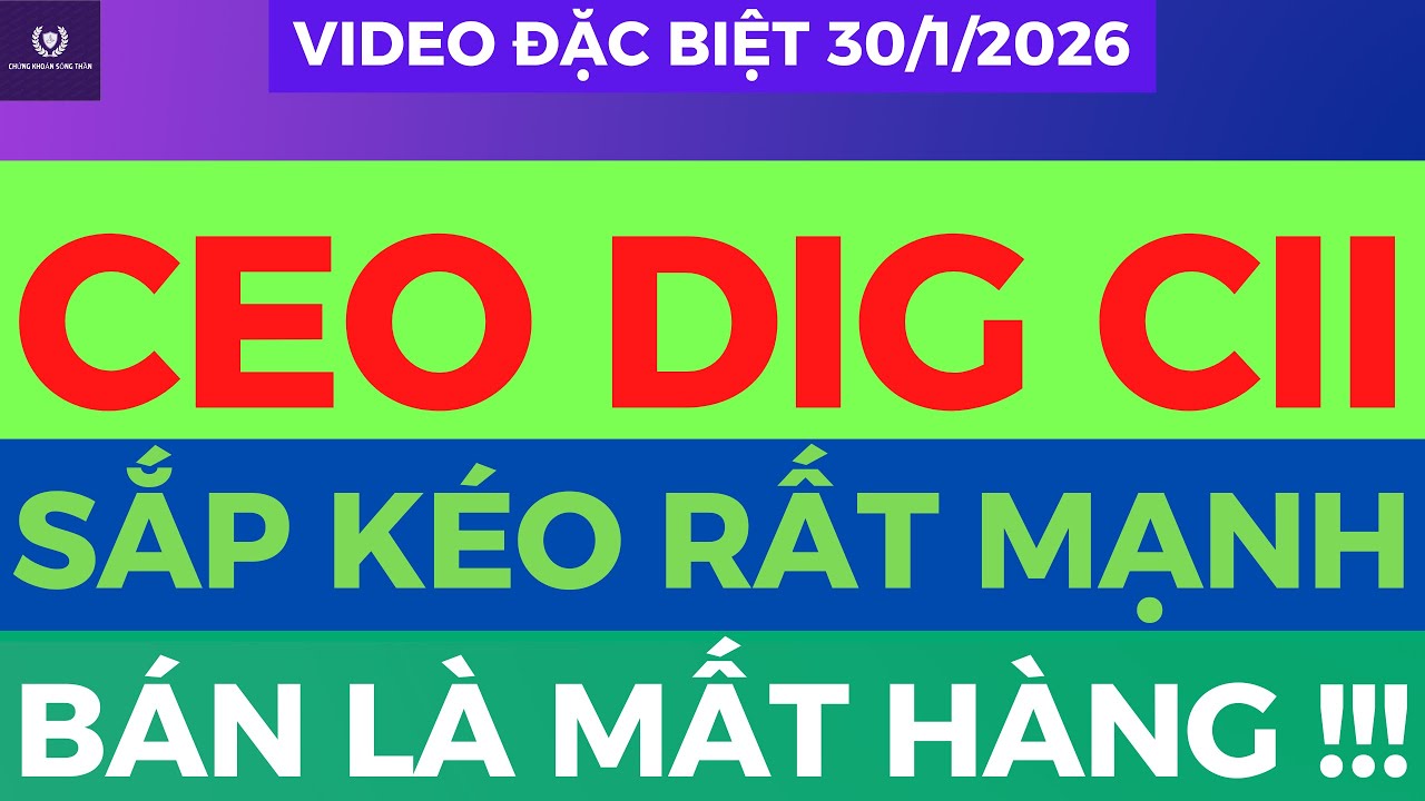 CEO DIG CII SẮP KÉO RẤT MẠNH, TOP SIÊU CỔ SẮP NỔ
