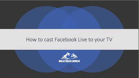 Watch Facebook Live on Your TV (this video may be outdated as of 9/2023)