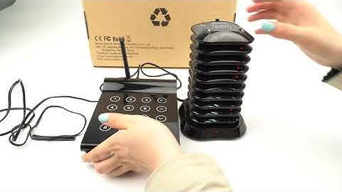 How to Turn On and Turn Off the Pager of Retekess TD164 Restaurant Pager System
