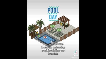 Isometric Swimming Pool and Shades. #art #isometric #swimmingpool #backyard #procreatetutorials
