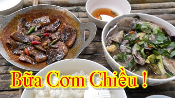 Cá sặc kho tiêu, canh chua bông súng thành quả đi đặt lờ của cha con lúa || Bữa cơm chiều #đlmt