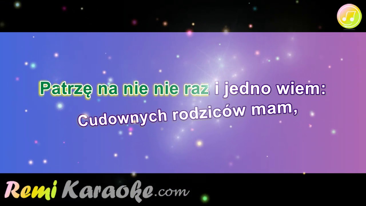 Urszula Sipińska - Cudownych rodziców mam (karaoke - RemiKaraoke.com)